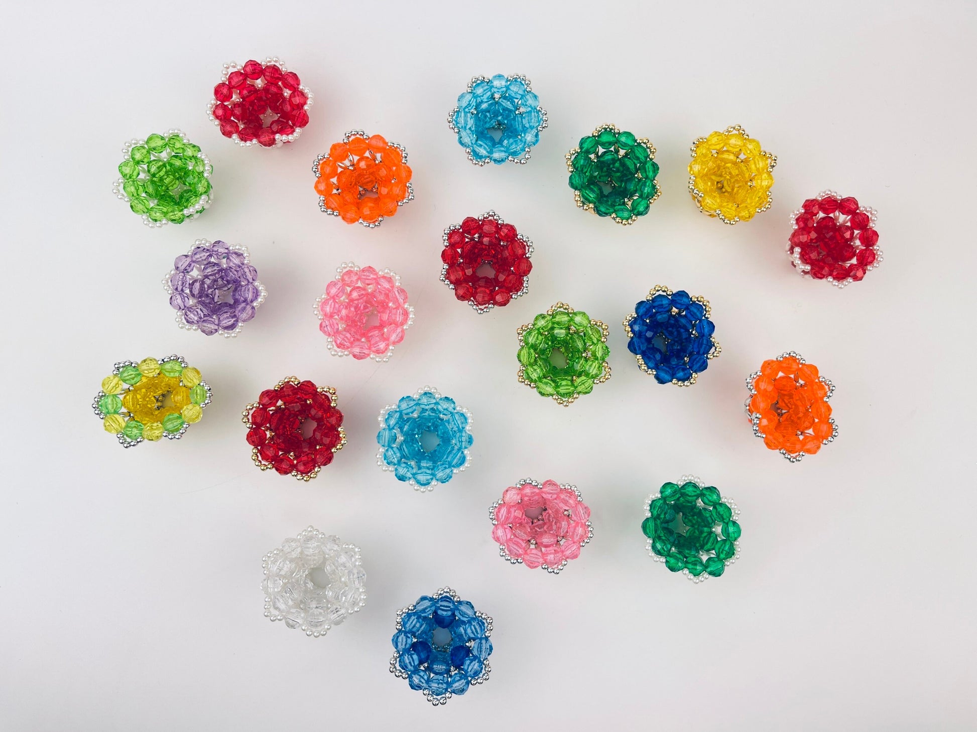 Product image for 'vintage handmade beaded bell christmas light reflectors various colours sold individually' (view 89bd9a)