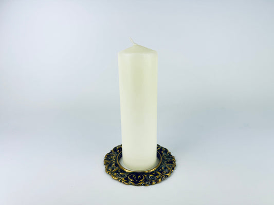 Product image for 'vintage ornate solid brass votive candle holder decorative ring attractive aged metal patina' (view ceec88)