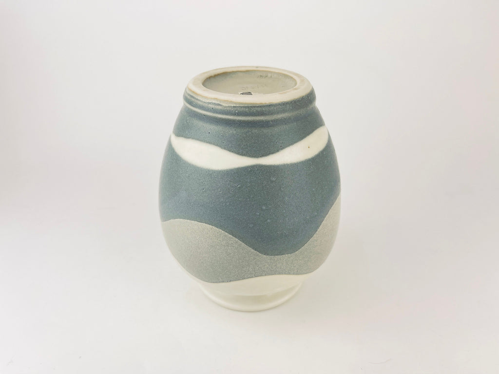 Product image for 'vintage handpainted grey swirl ceramic vase otagiri made in japan' (view 260d92)