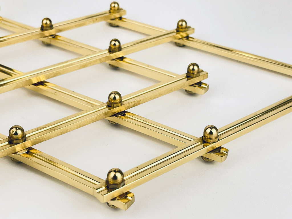 Product image for 'vintage wall mounted brass candlestick holders collapsible attractive aged patina' (view a23bda)