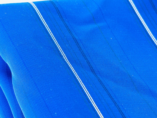 Product image for 'vintage blue white smooth polyester fabric 44 x 124' (view 75d0c0)