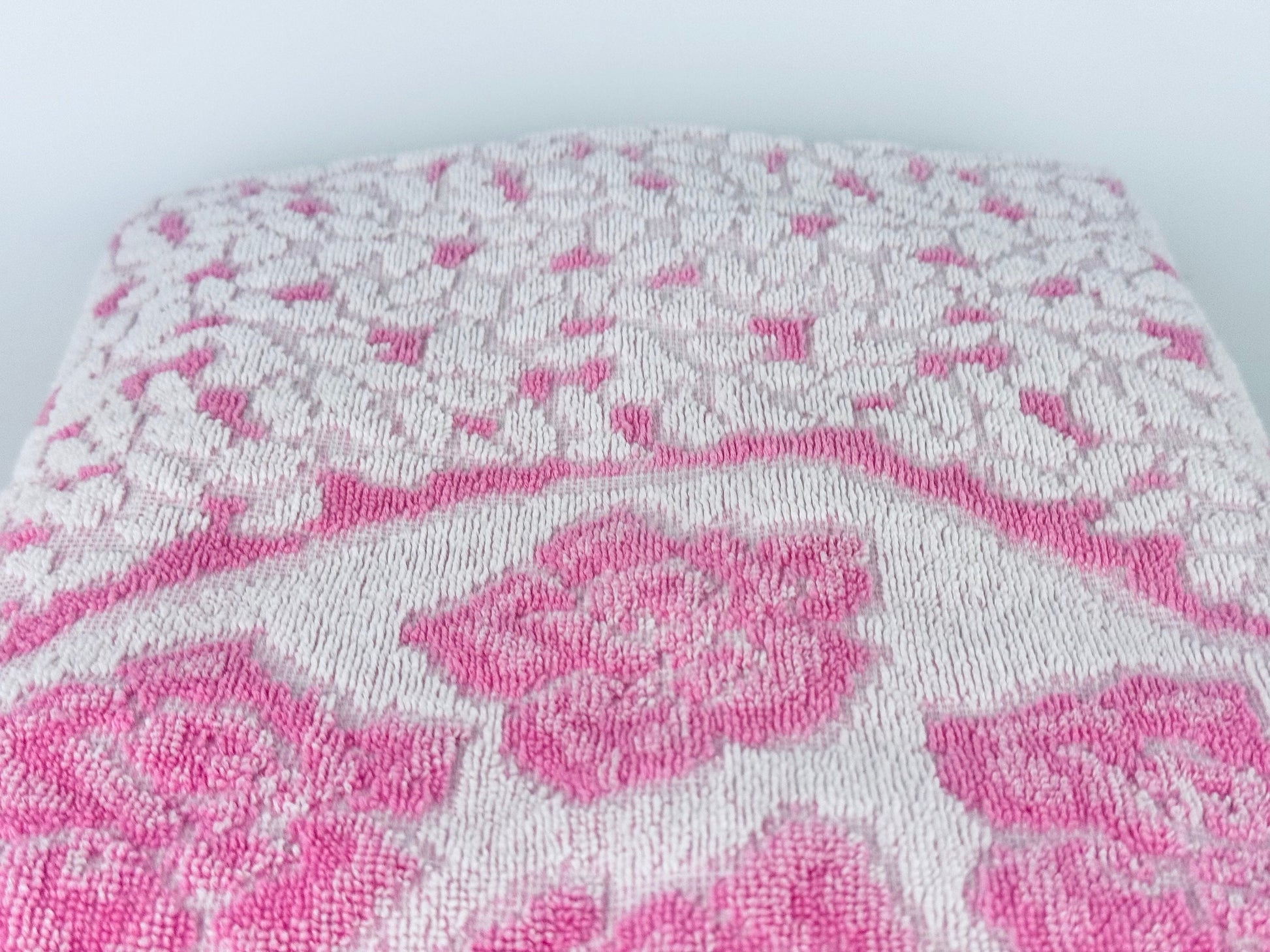 Product image for 'vintage heritage large pink green floral beach shower towel 100 cotton sold separately' (view 9c974d)