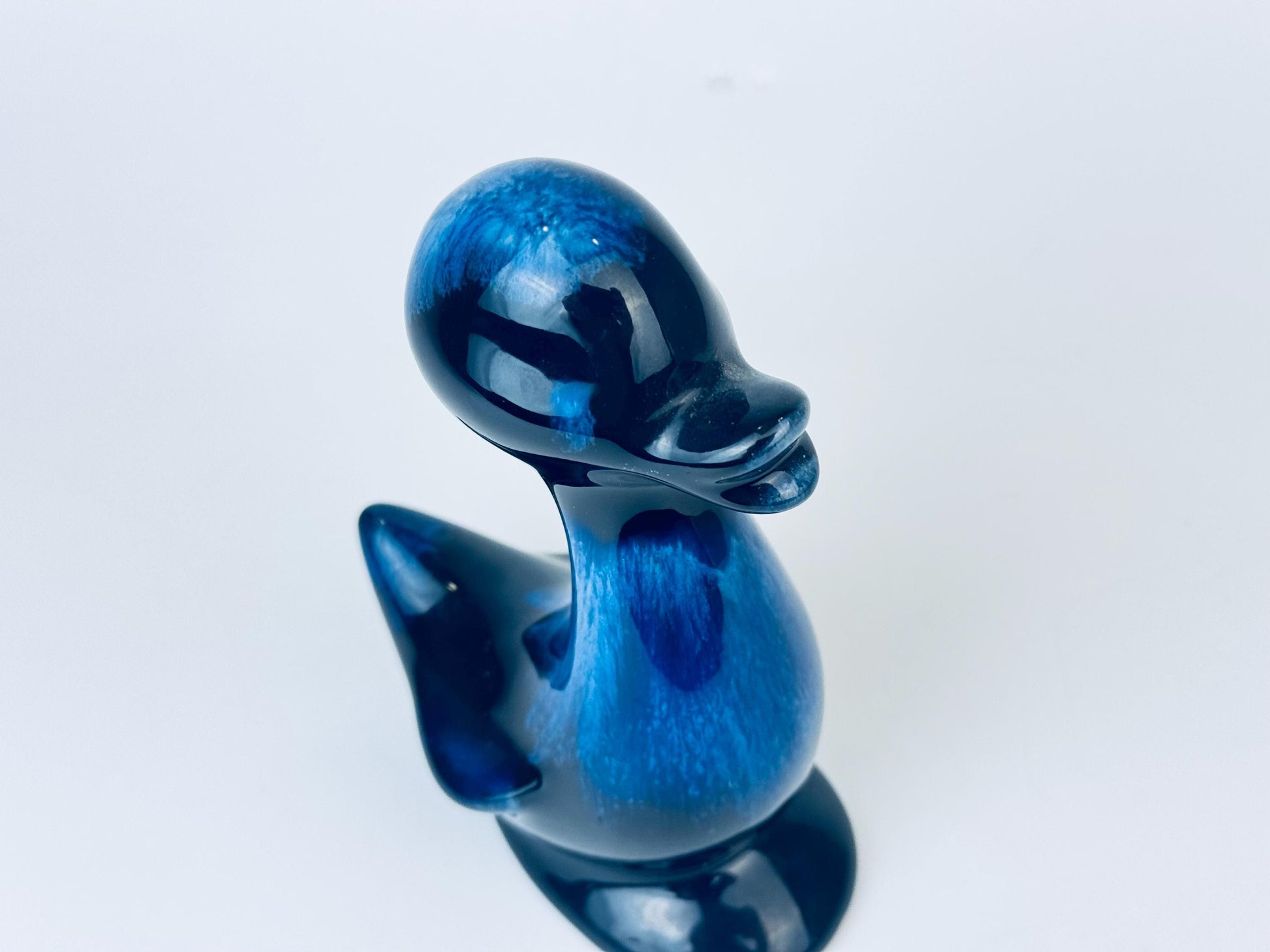 Product image for 'vintage blue drip glazed duck figurine blue mountain pottery bmp made in canada' (view 0d09b9)