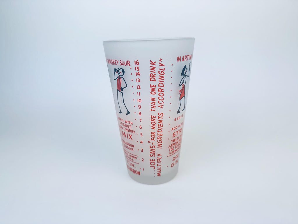 Product image for 'vintage federal glass cocktail shaker vintage cocktail recipes' (view 749ace)