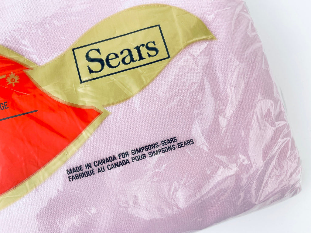 Product image for 'vintage sears perma prest pink twin flat sheet 50 50 cotton polyester blend new old stock nos made in canada' (view 8a3d84)