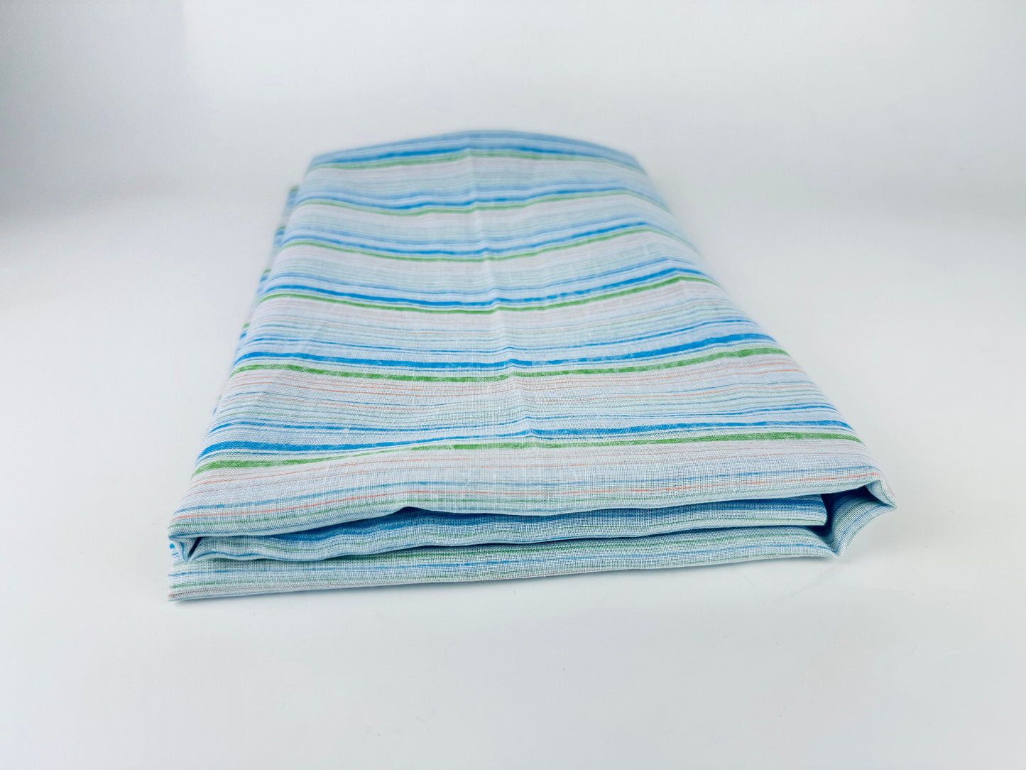 Product image for 'vintage blue green pink striped fabric material 45 x 92' (view fbac1d)