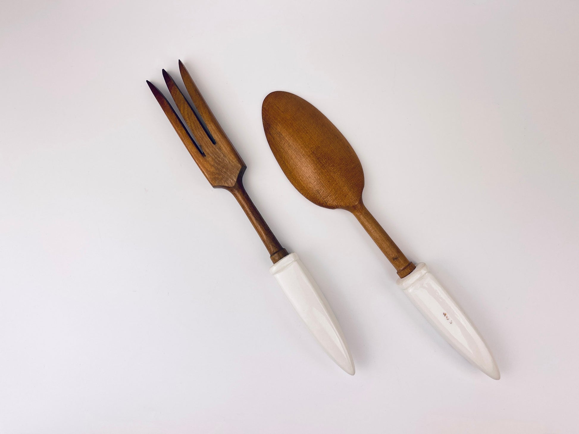 Product image for 'vintage mcm wood ceramic serving utensils made in japan' (view 7c4a70)