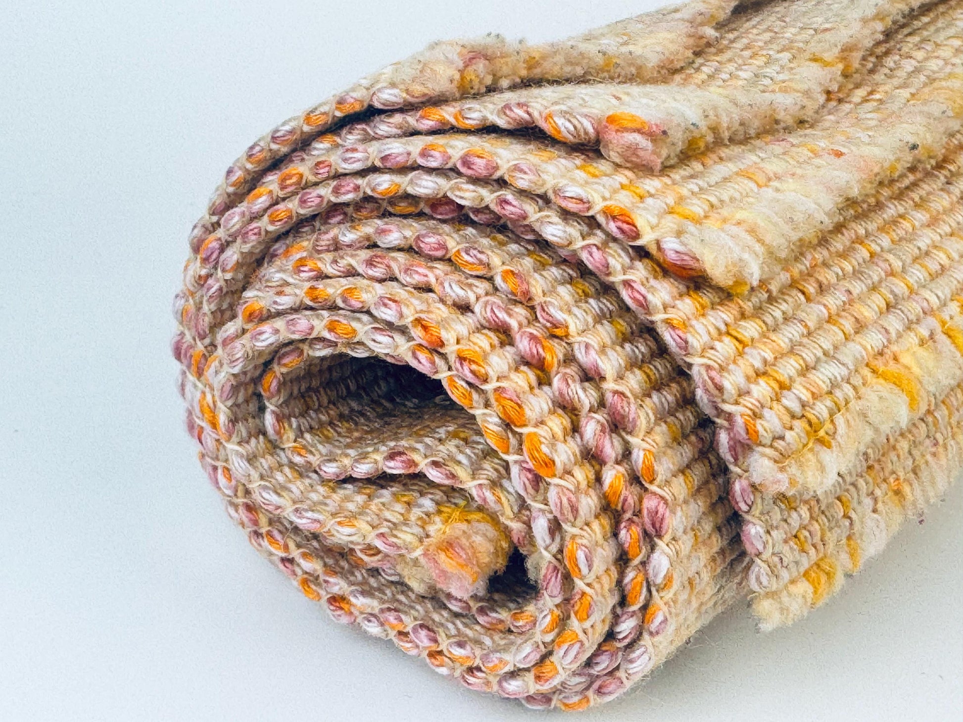 Product image for 'vintage light peach striped fringe style place mats set of five 5' (view 6ec070)