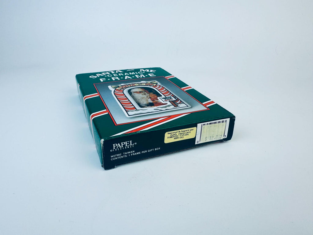 Product image for 'vintage santa me ceramic tabletop picture frame mall santa picture' (view 4918e5)