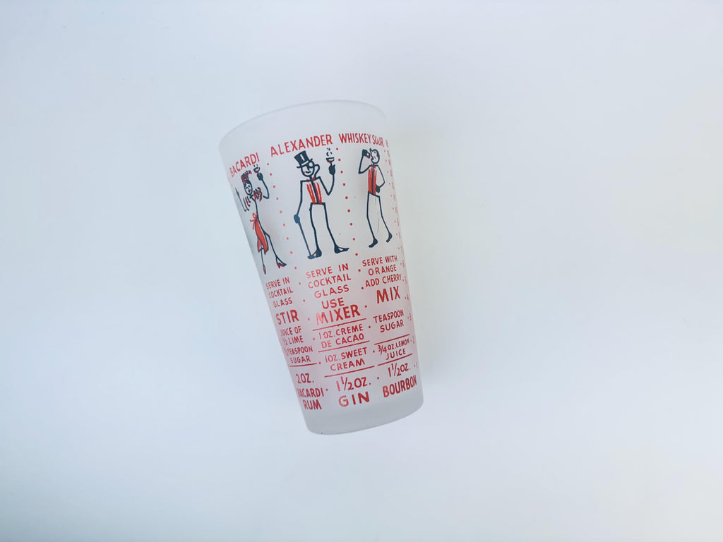 Product image for 'vintage federal glass cocktail shaker vintage cocktail recipes' (view c826c8)