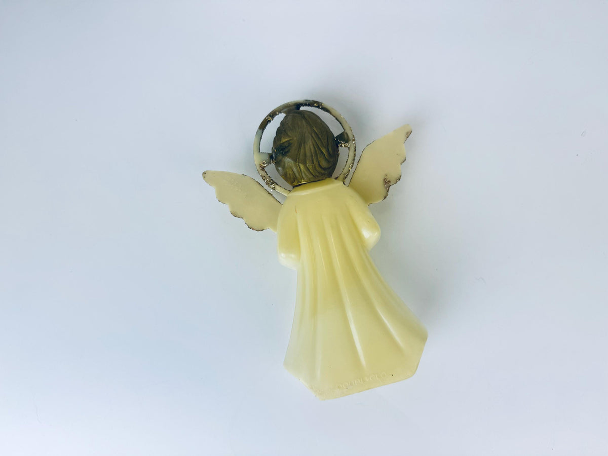 Product image for 'vintage blow mold plastic angel tree top christmas tree topper 7 inch made by doubl glo' (view 445597)