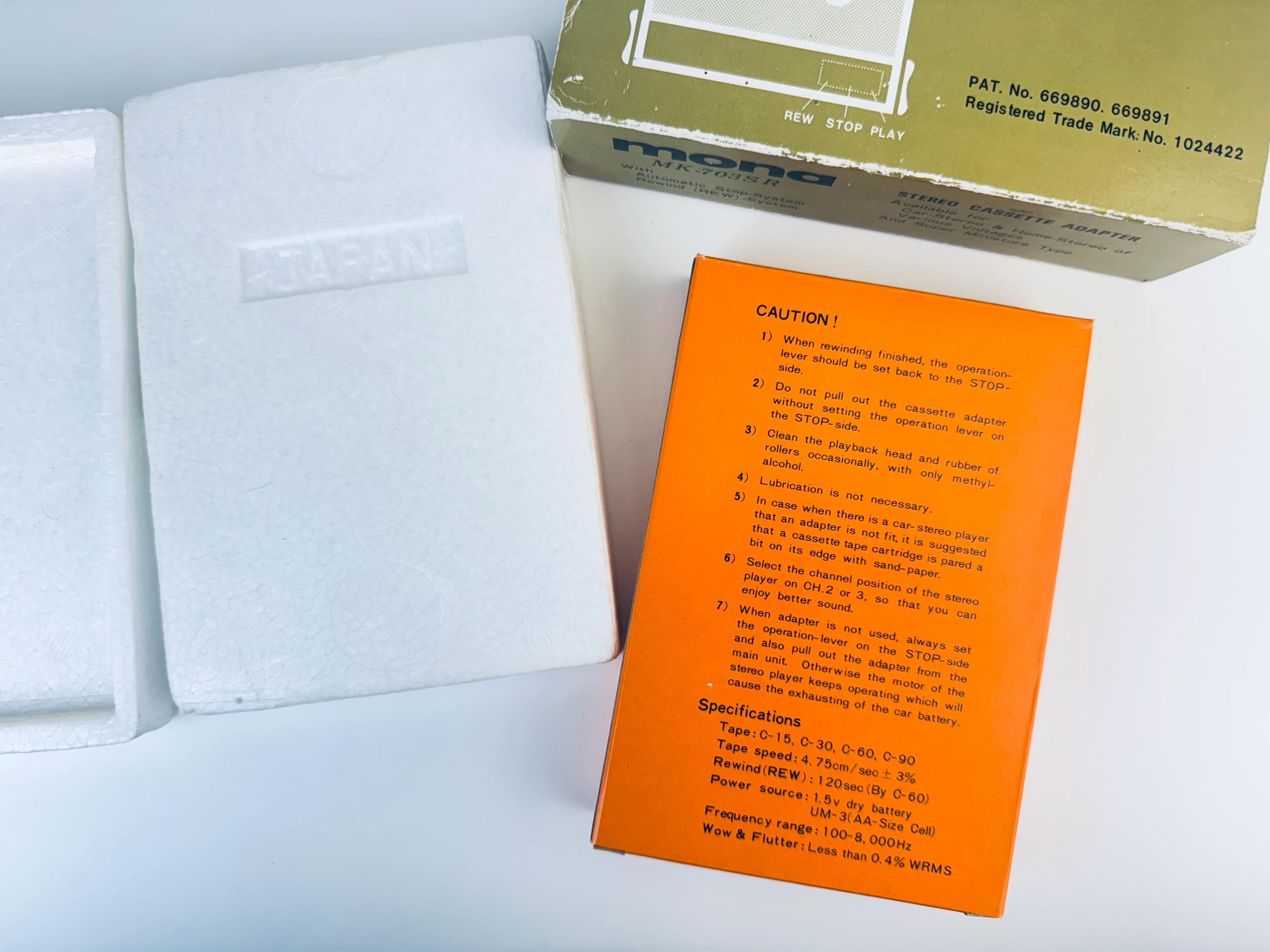 Product image for 'vintage mona mk 703sr 8 track stereo cassette adaptor' (view d5bd4a)