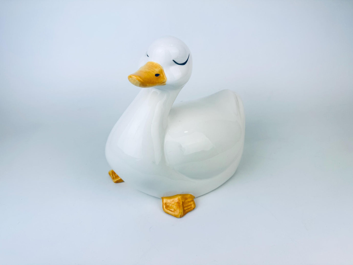 Product image for 'vintage large white ceramic duck figurine' (view ace878)