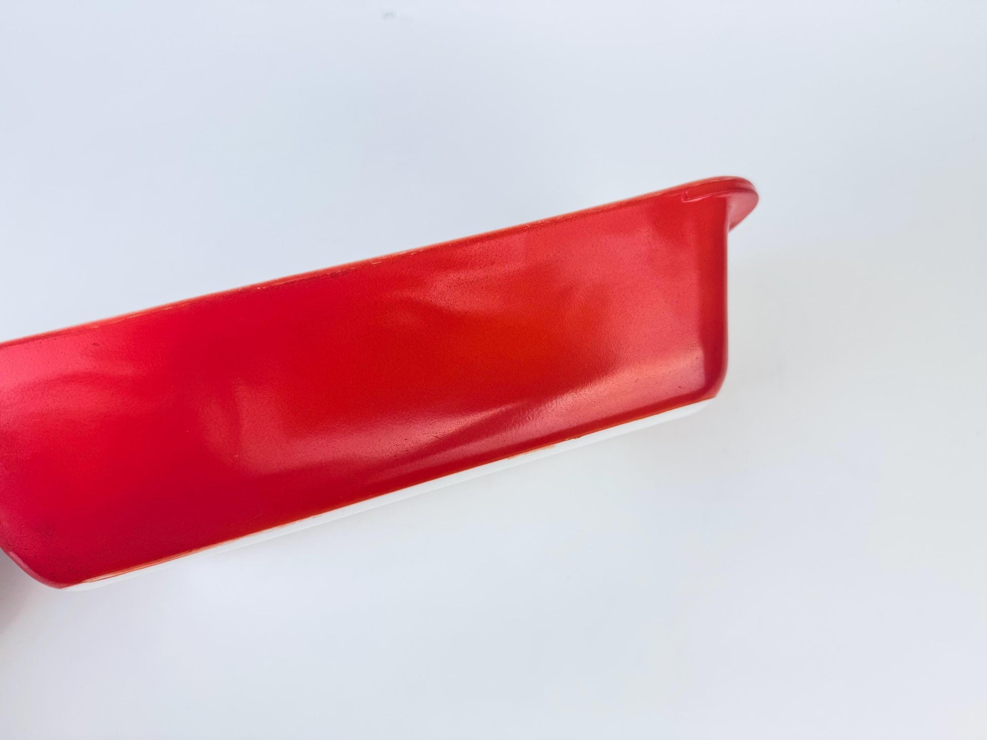 Product image for 'vintage flamingo pink pyrex milk glass loaf pan 212 made in canada' (view 0777c2)