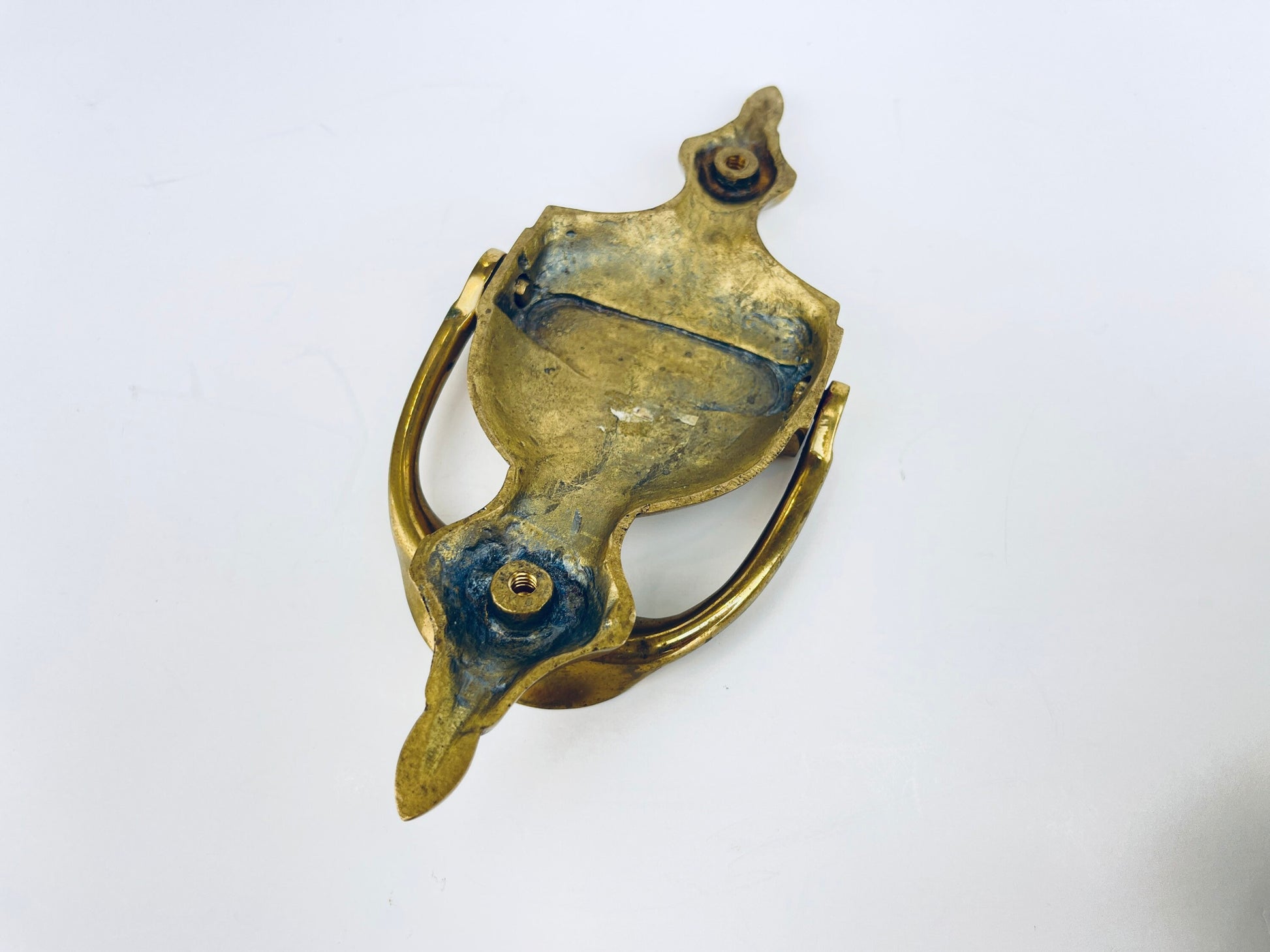 Product image for 'vintage brass door knocker attractive aged patina' (view 750ce9)