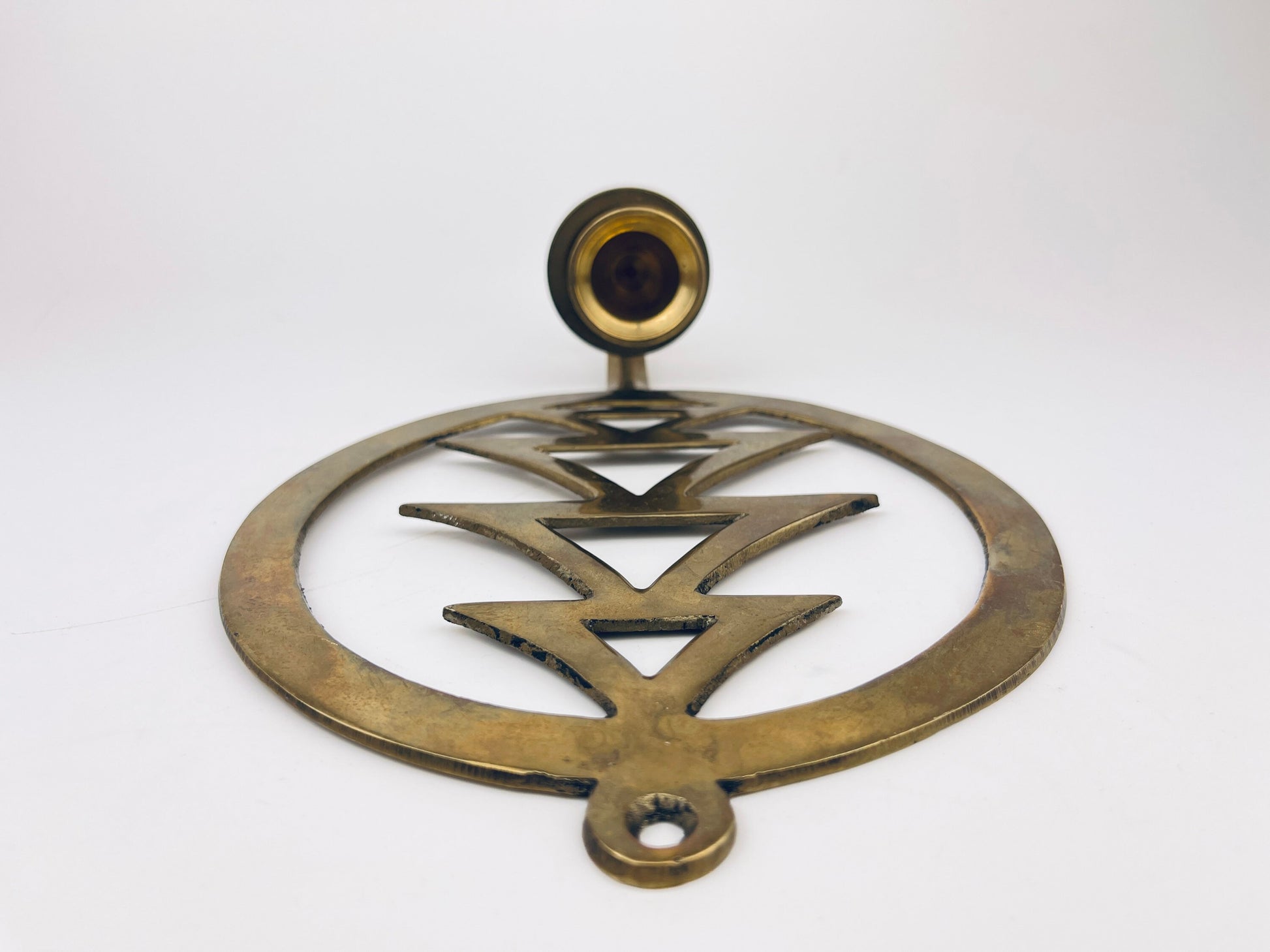 Product image for 'vintage brass christmas tree wall candlestick holder sconce' (view 9131e4)