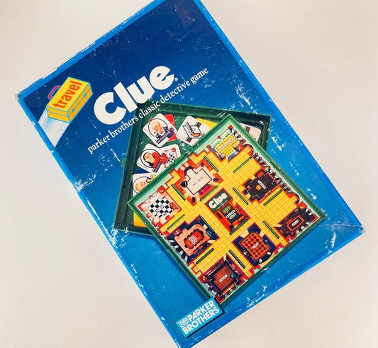Product image for 'vintage clue travel car game parker brothers classic detective game' (view 4aa3ed)