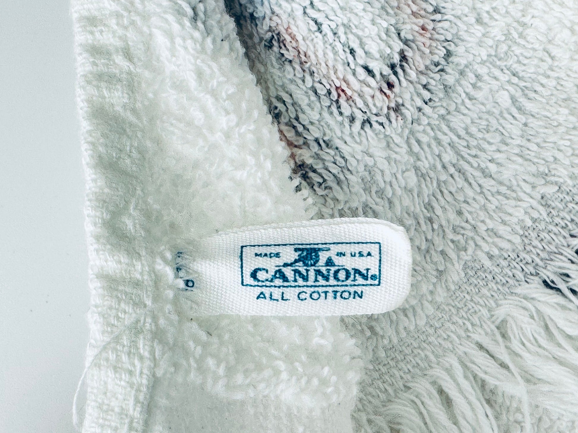 Product image for 'vintage usa cannon bath fringe towel made in usa all cotton new old stock nos' (view ba6cd0)