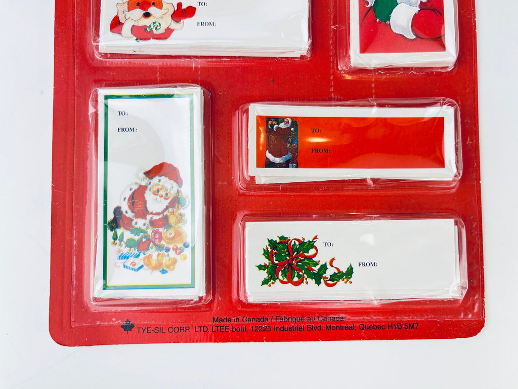 Product image for 'vintage christmas gift trims self stick gift tags set of sixty 60 made in canada new old stock nos' (view 82bb7b)