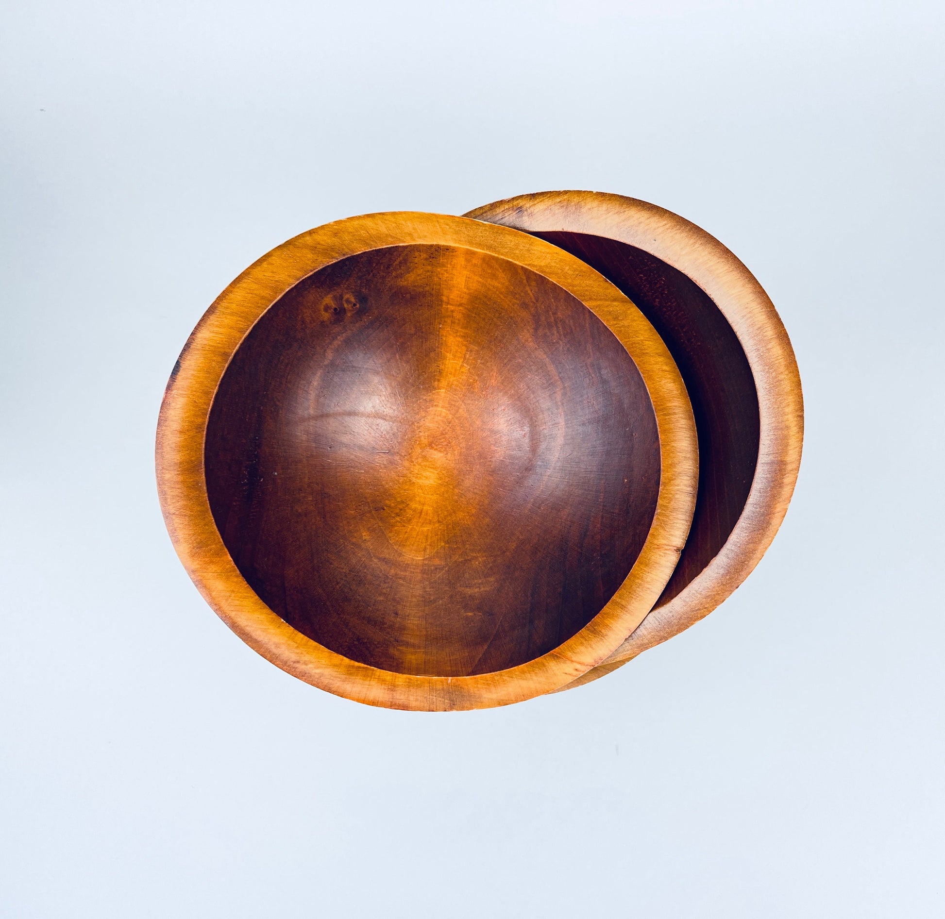 Product image for 'vintage oval wood salad bowls baribocraft canada set of four 4' (view 2d61b4)