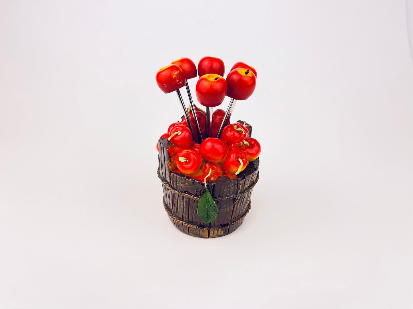 Product image for 'vintage apple bucket cocktail picks set of 6 mid century charcuterie utensils' (view 3b3ebb)