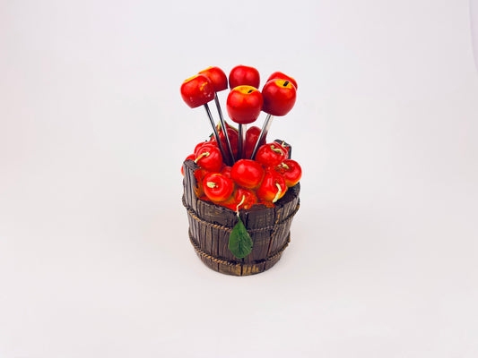 Product image for 'vintage apple bucket cocktail picks set of 6 mid century charcuterie utensils' (view 3b3ebb)