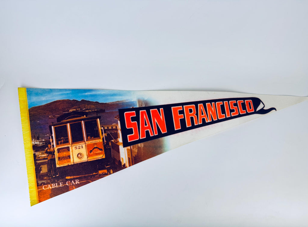 Product image for 'vintage 1980s souvenir felt pennant bold tapered wall hanging sold separately' (view 847357)