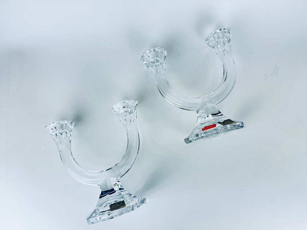 Product image for 'vintage mikasa austria crystal dual candlestick holders set of two 2' (view 0e26b2)