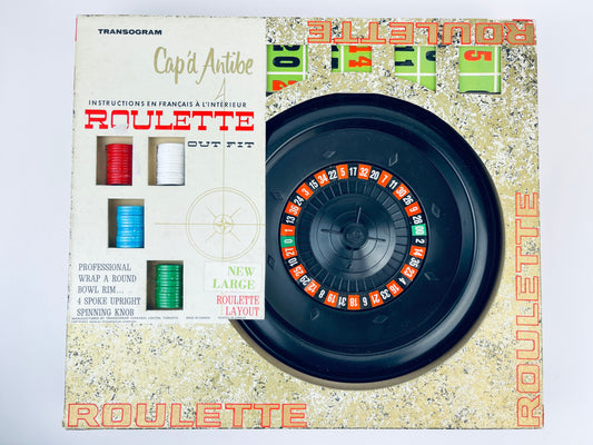 Product image for 'vintage roulette board game made in canada by transogram instructions en francis a linterieur' (view 913baf)
