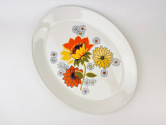 Product image for 'vintage pasadena johnson bros oval serving tray plater flower pattern ironstone made in england' (view 4d50db)