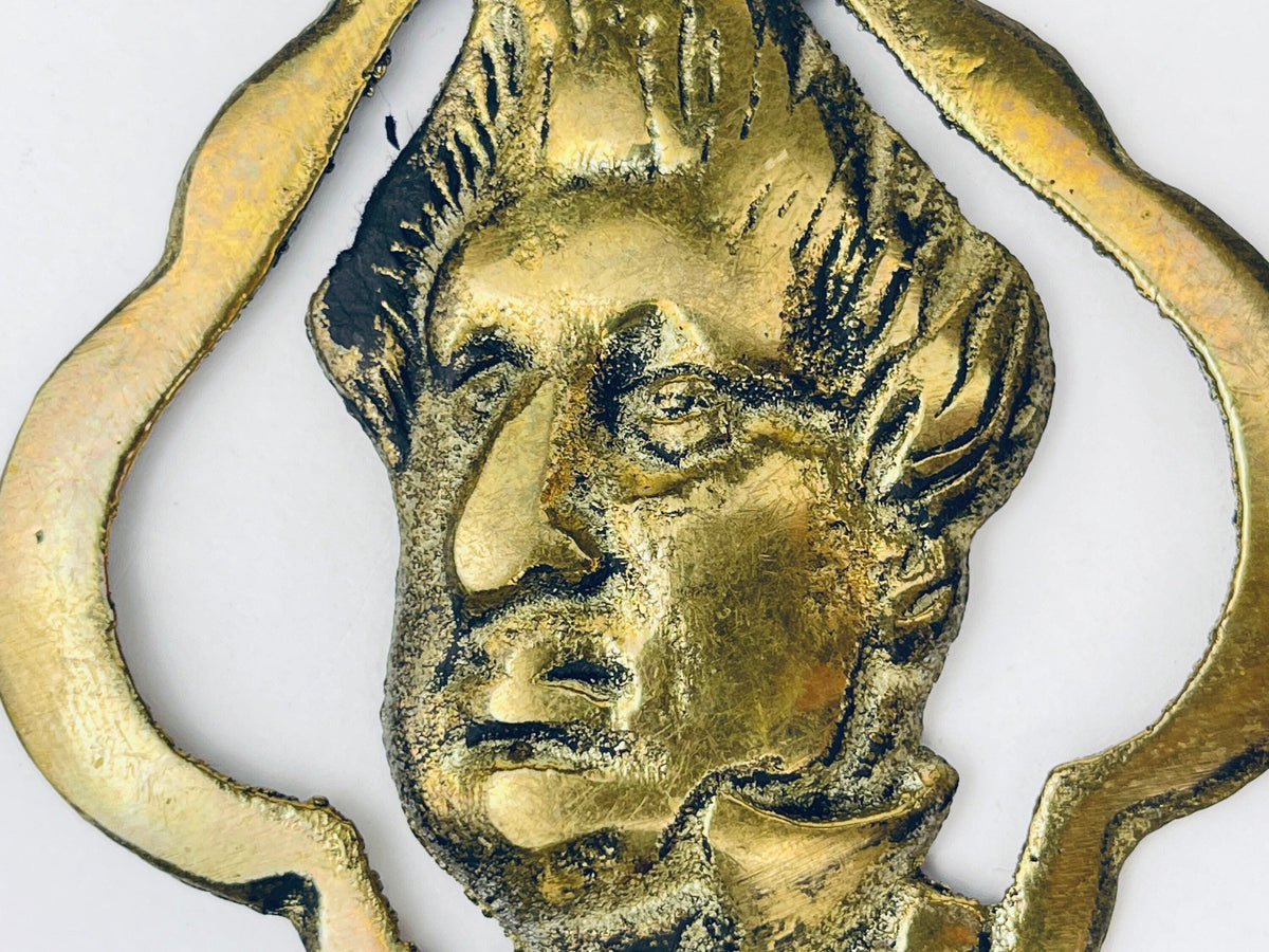 Product image for 'vintage solid brass horse medallion ornaments sold separately' (view 484c16)