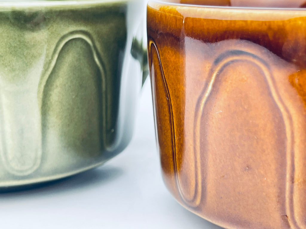 Product image for 'vintage english handled green brown drip glazed ceramic soup bowls set of two 2' (view 5e0e6a)