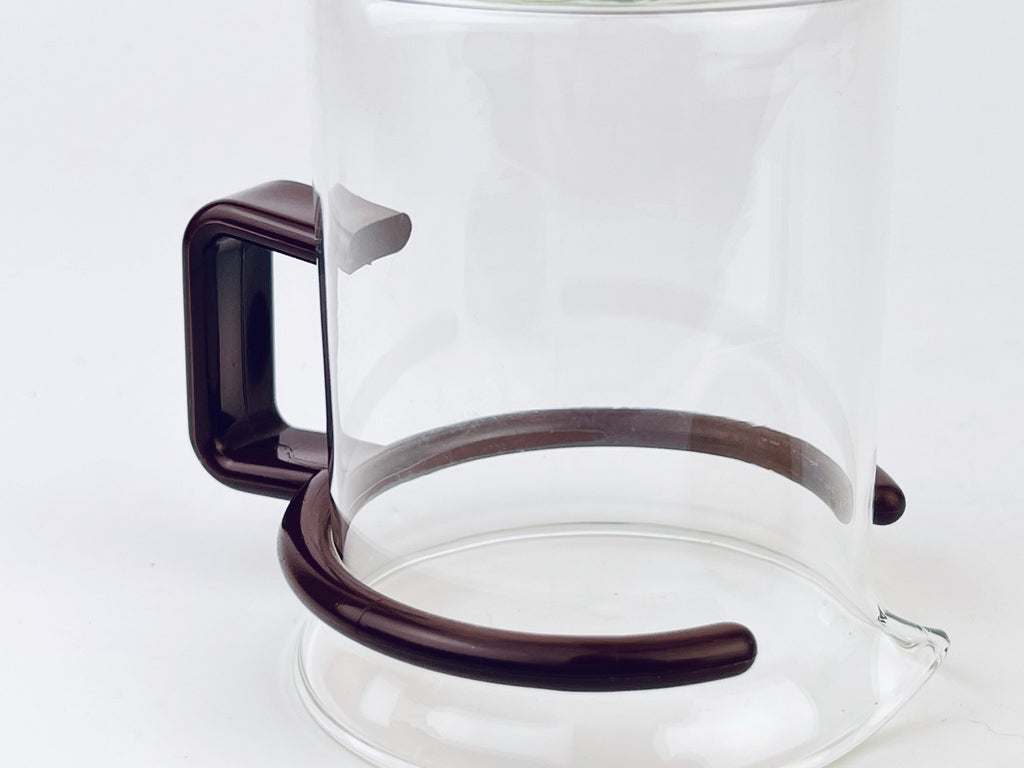Product image for 'vintage brown bodum espresso demitasse glass coffee creamer sugar bowl set set of two 2' (view 5a03ea)