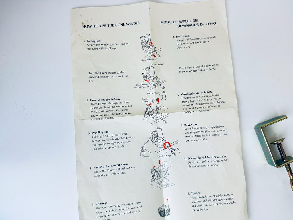 Product image for 'vintage empisal wisk wool winder tool' (view 00201e)