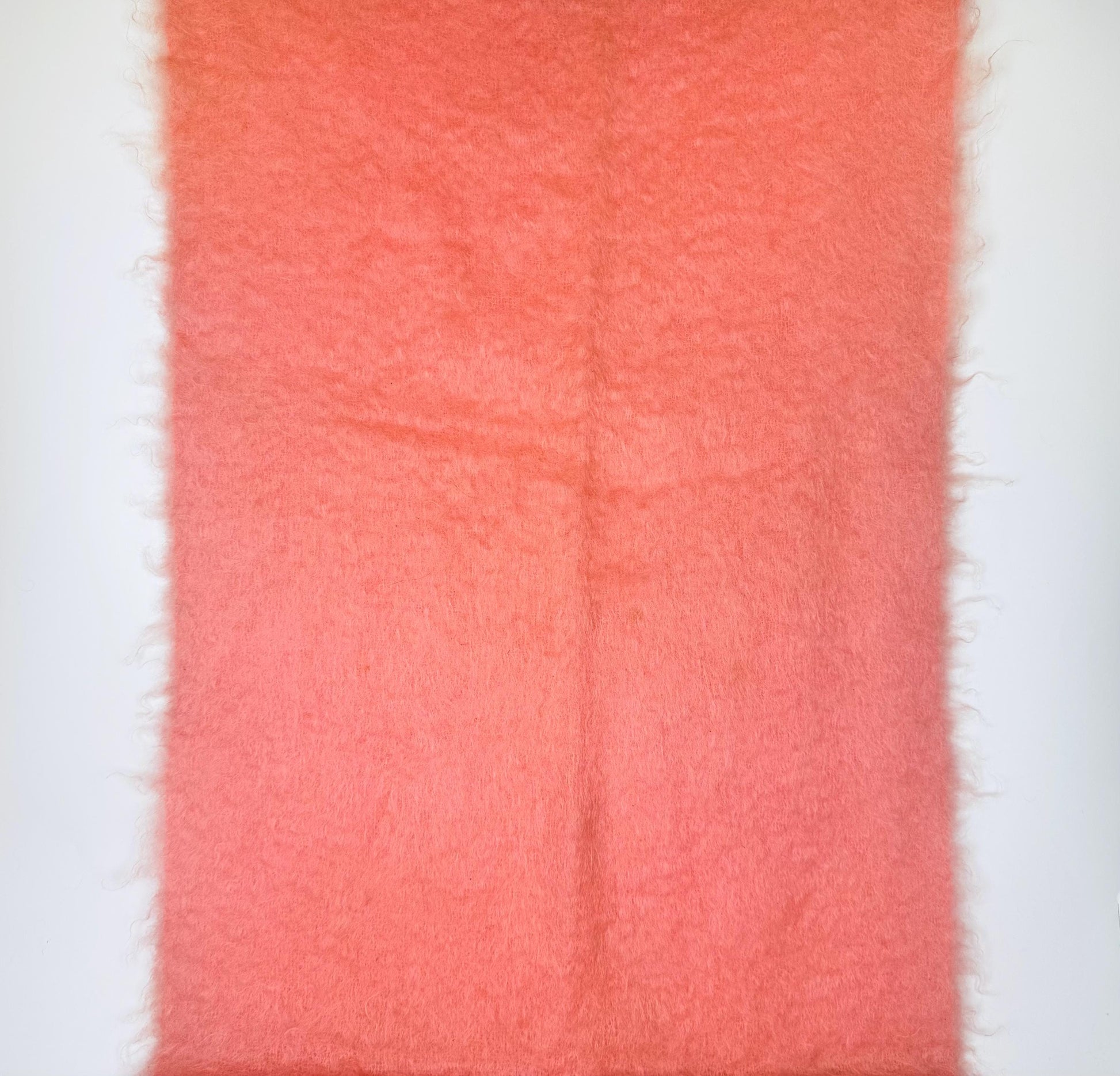 Product image for 'vintage jaeger pink mohair wool fringe throw made in great britain' (view 281912)