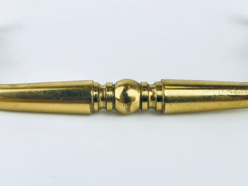Product image for 'vintage horizontal solid brass drawer pull hardware attractive aged brass patina sold separately' (view 751f56)
