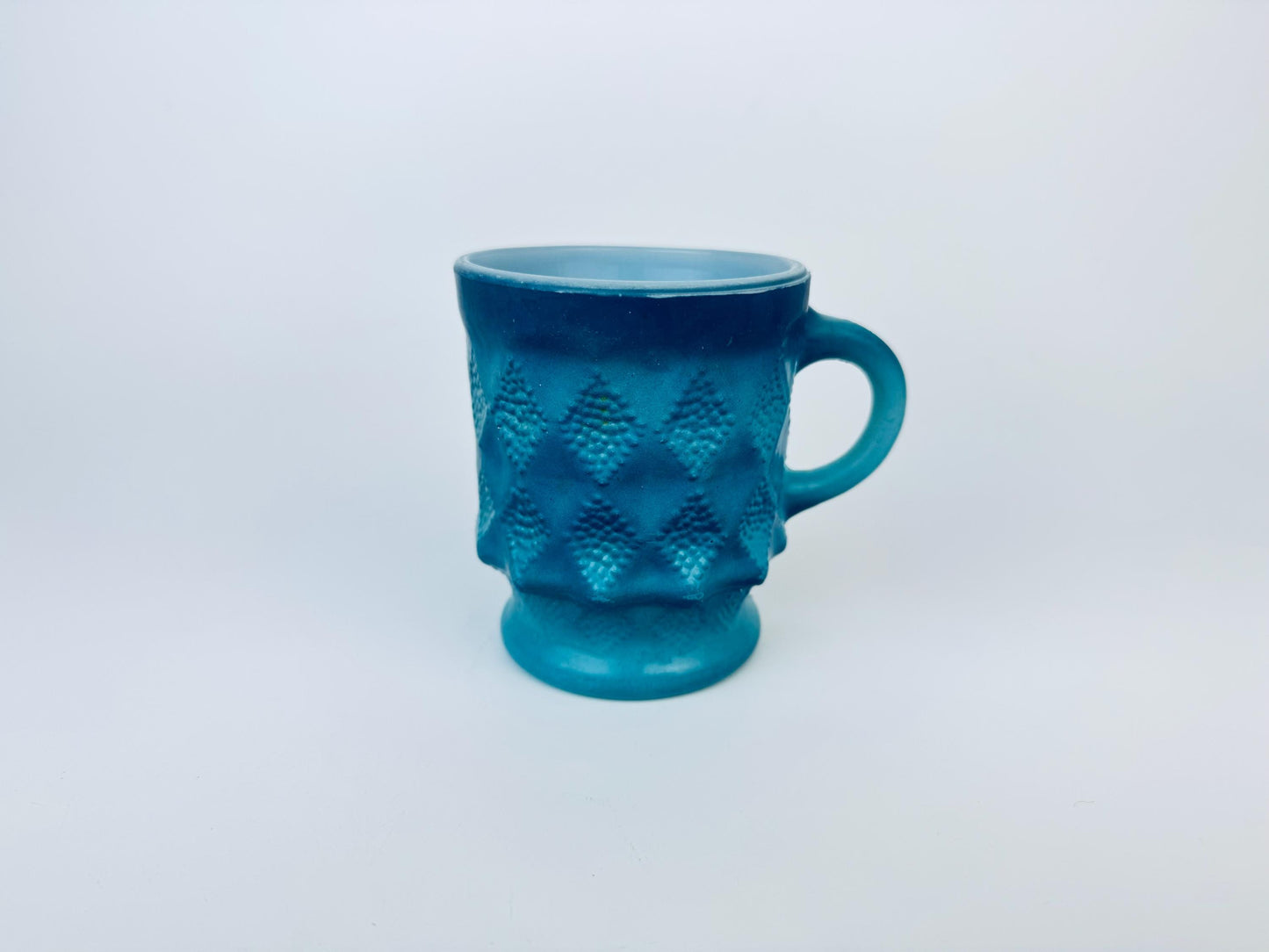 Product image for 'vintage anchor hocking fire king ombre kimberly glass mug made in usa green blue sold separately' (view 1bc460)