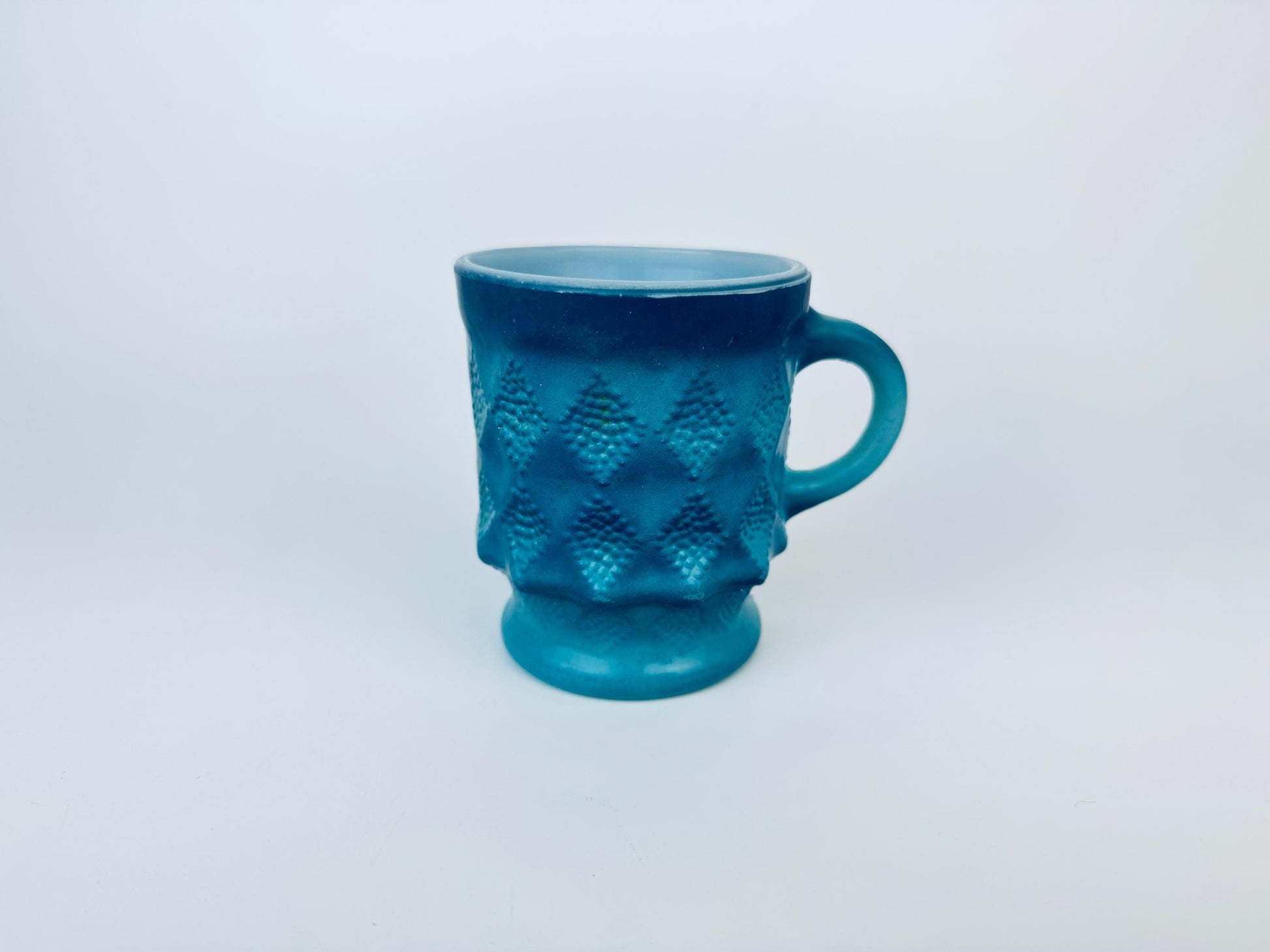 Product image for 'vintage anchor hocking fire king ombre kimberly glass mug made in usa green blue sold separately' (view 1bc460)