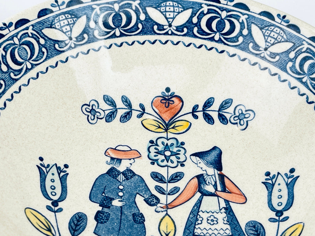 Product image for 'vintage staffordshire old granite plate bowl hearts flowers pattern johnson bros made in england sold individually' (view 96c763)