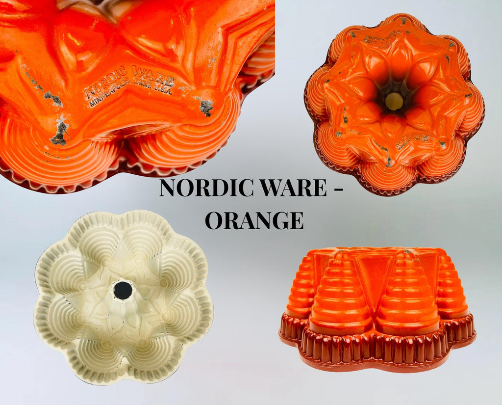 Product image for 'vintage orange yellow bundt pans nordic ware aluminium classics' (view 54beea)