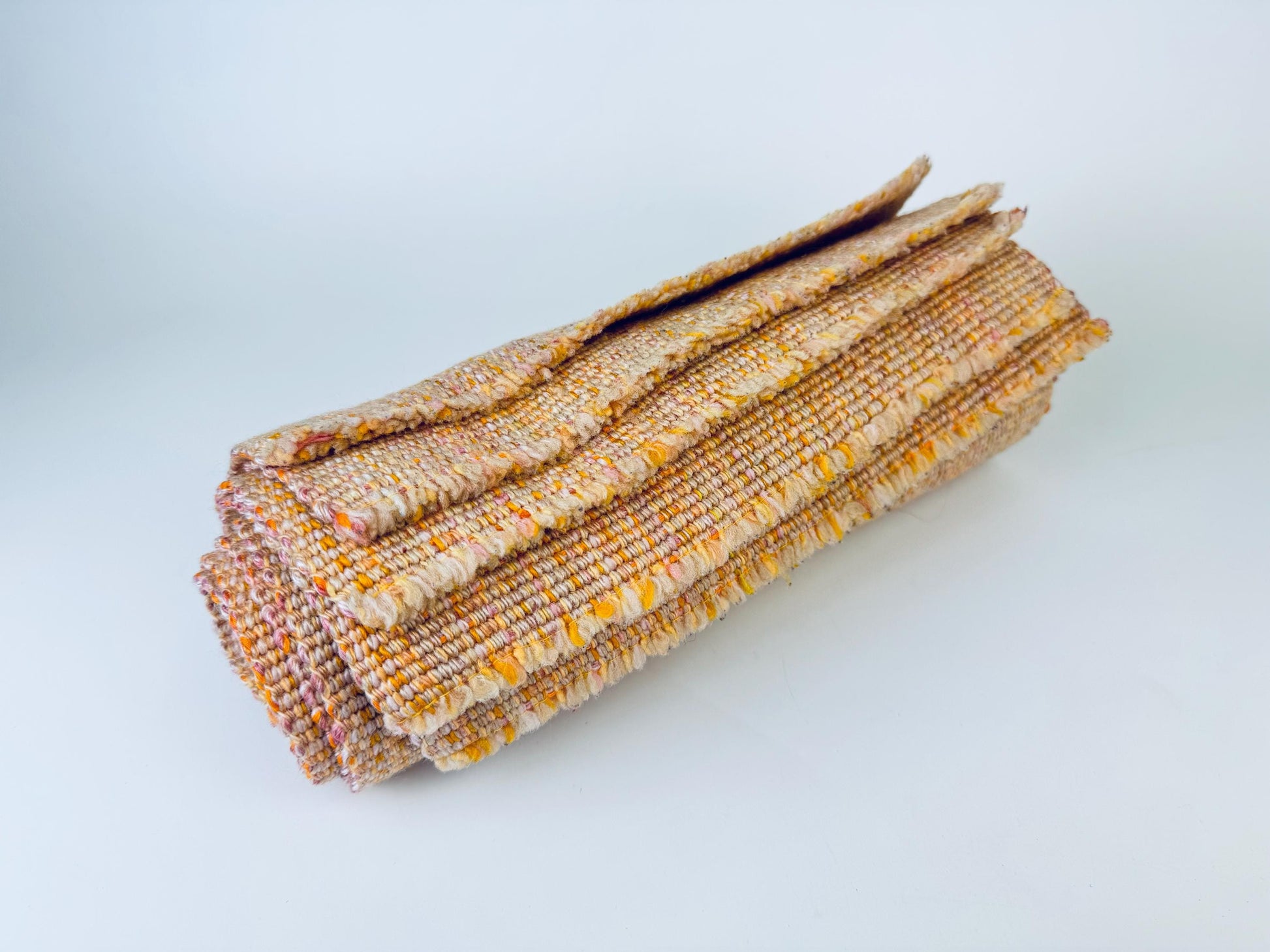 Product image for 'vintage light peach striped fringe style place mats set of five 5' (view 62caca)