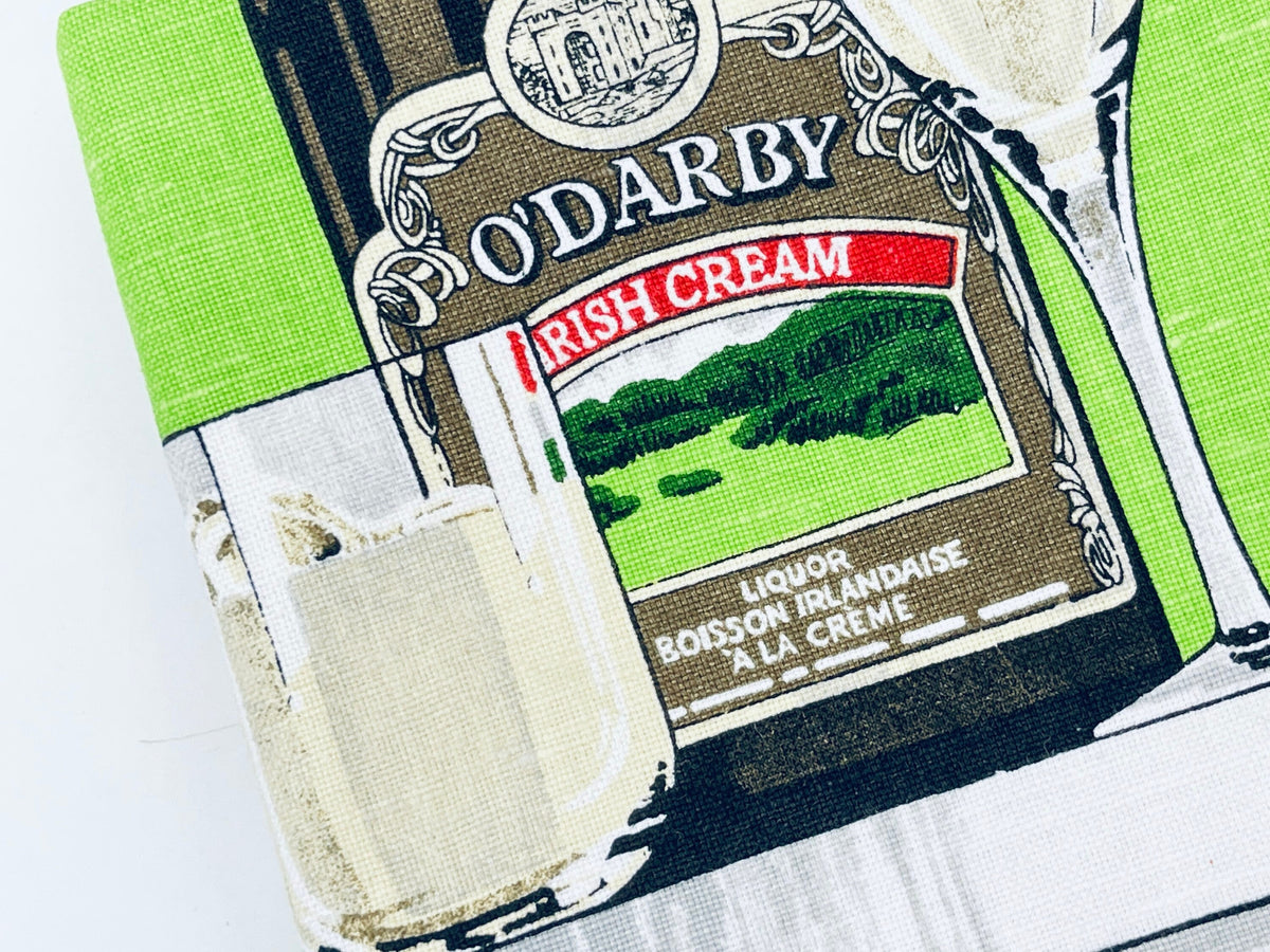 Product image for 'vintage odarby the cream of irish creams linen tea towel statement towel made in ireland en francais' (view c1c751)