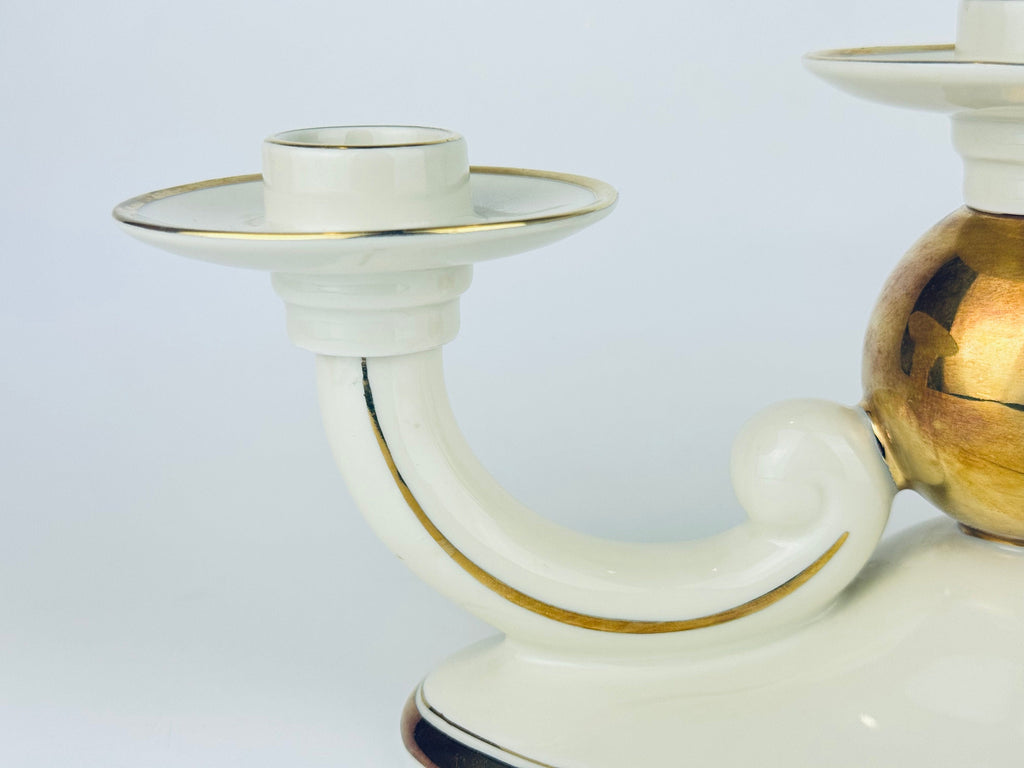 Product image for 'vintage alka kunst ivory echt gold candlestick holder made in bavaria germany' (view 669e4b)