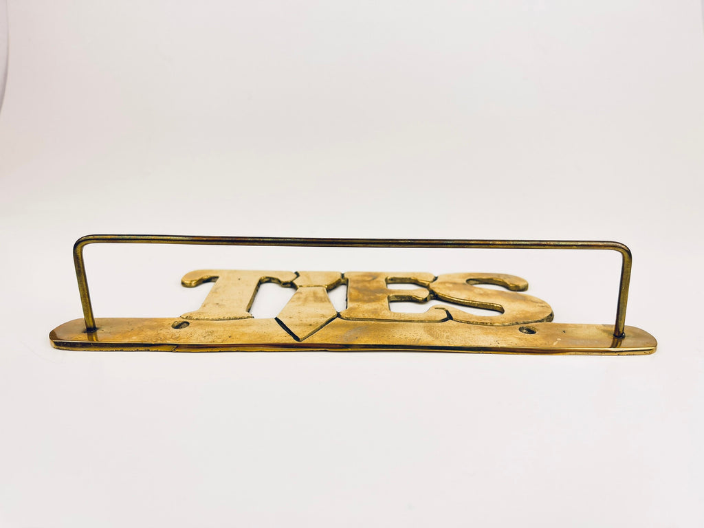 Product image for 'vintage wall mounted brass ties holder' (view 7b71ff)