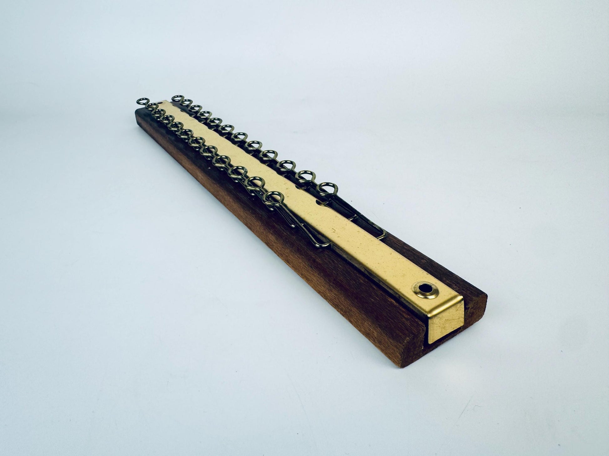 Product image for 'vintage wood gold metal wall mounted tie scarf belt organizer' (view f5d903)