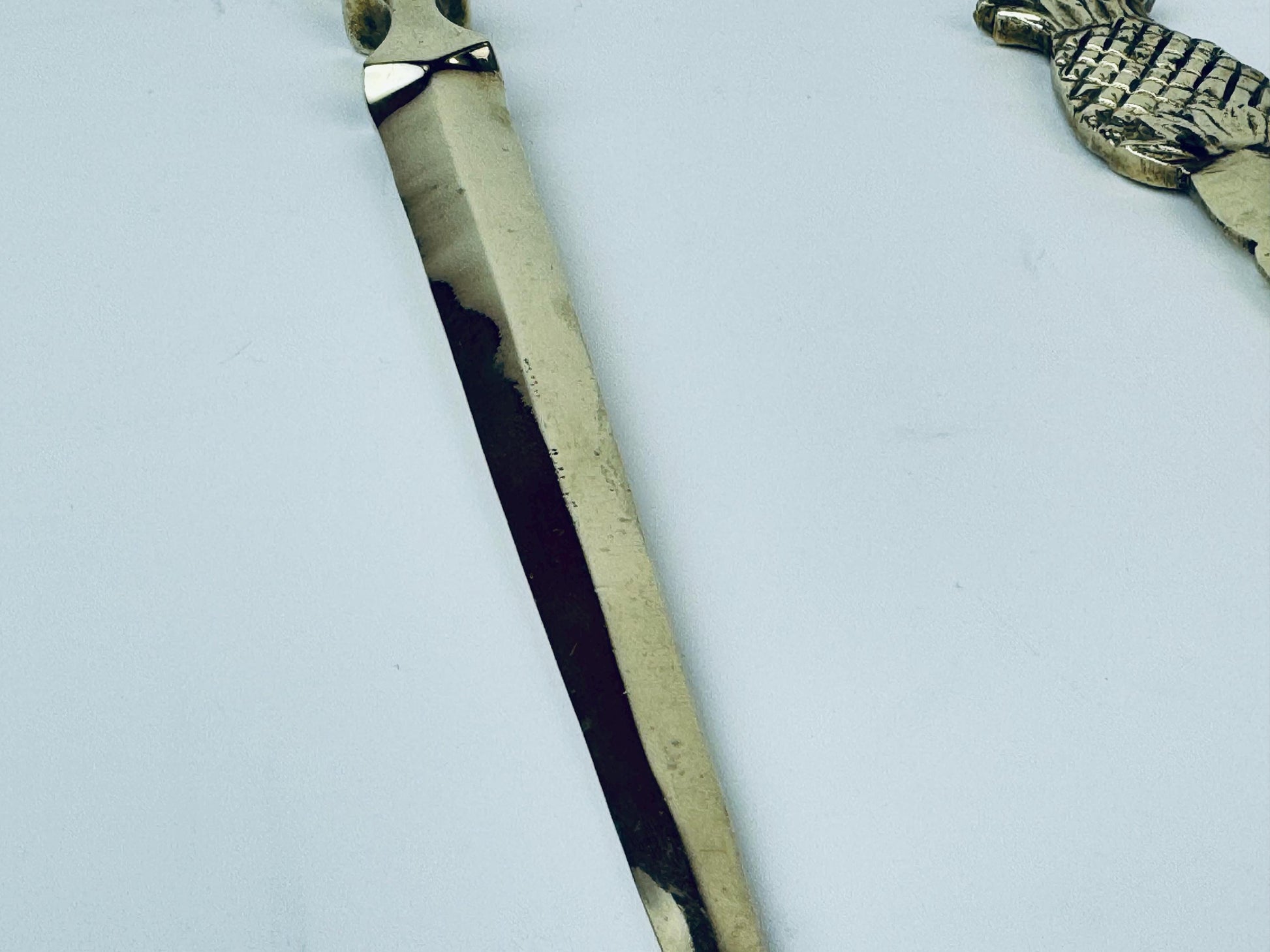 Product image for 'vintage solid brass pineapple music note letter opener sold separately' (view 14f35c)