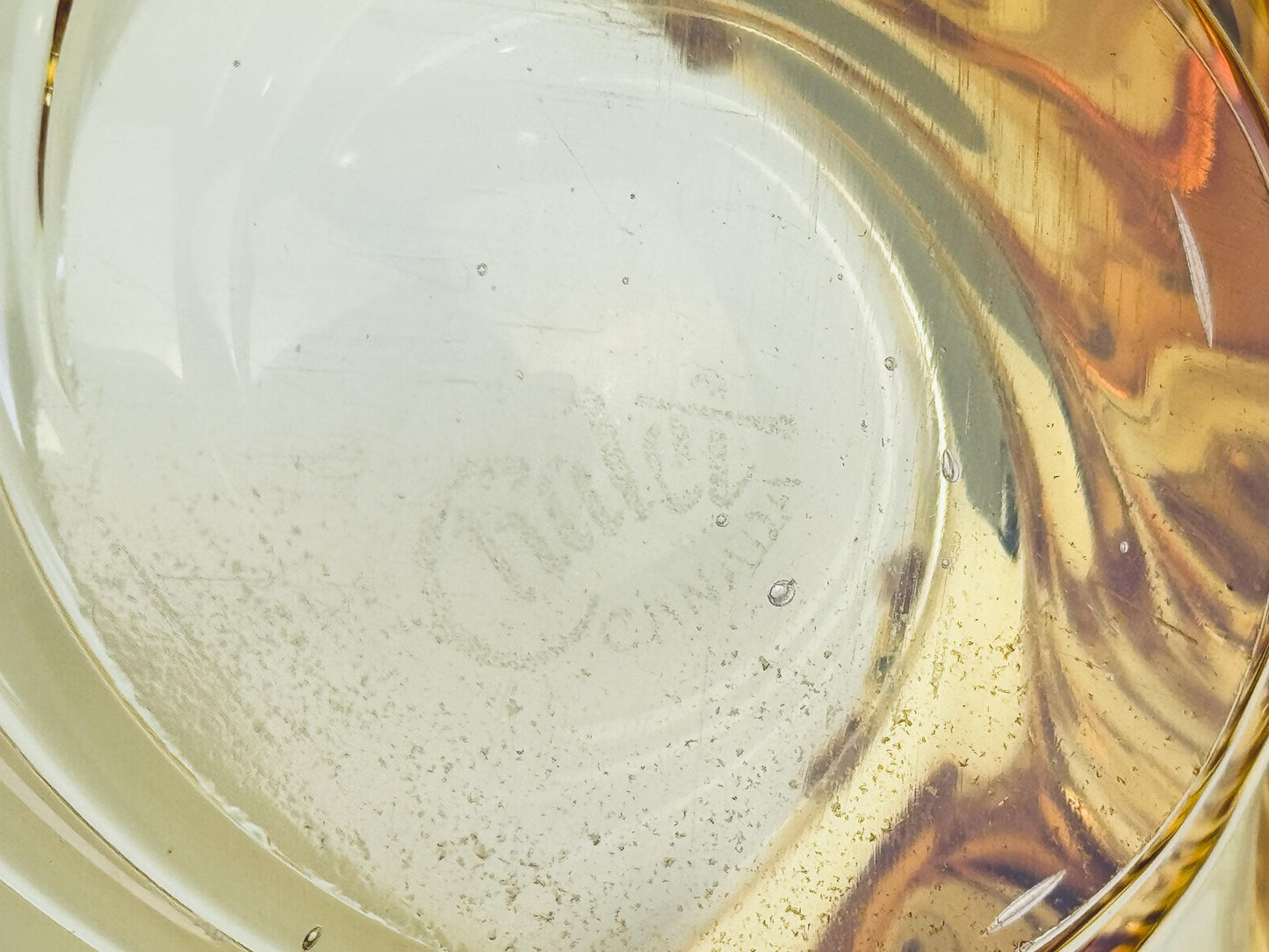 Product image for 'vintage amber chalet glass ashtray bowl made in canada' (view 6bb8cc)