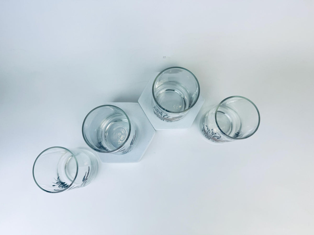 Product image for 'vintage mallard duck grouse drinking glasses mid century wildlife barware set' (view 2451ac)