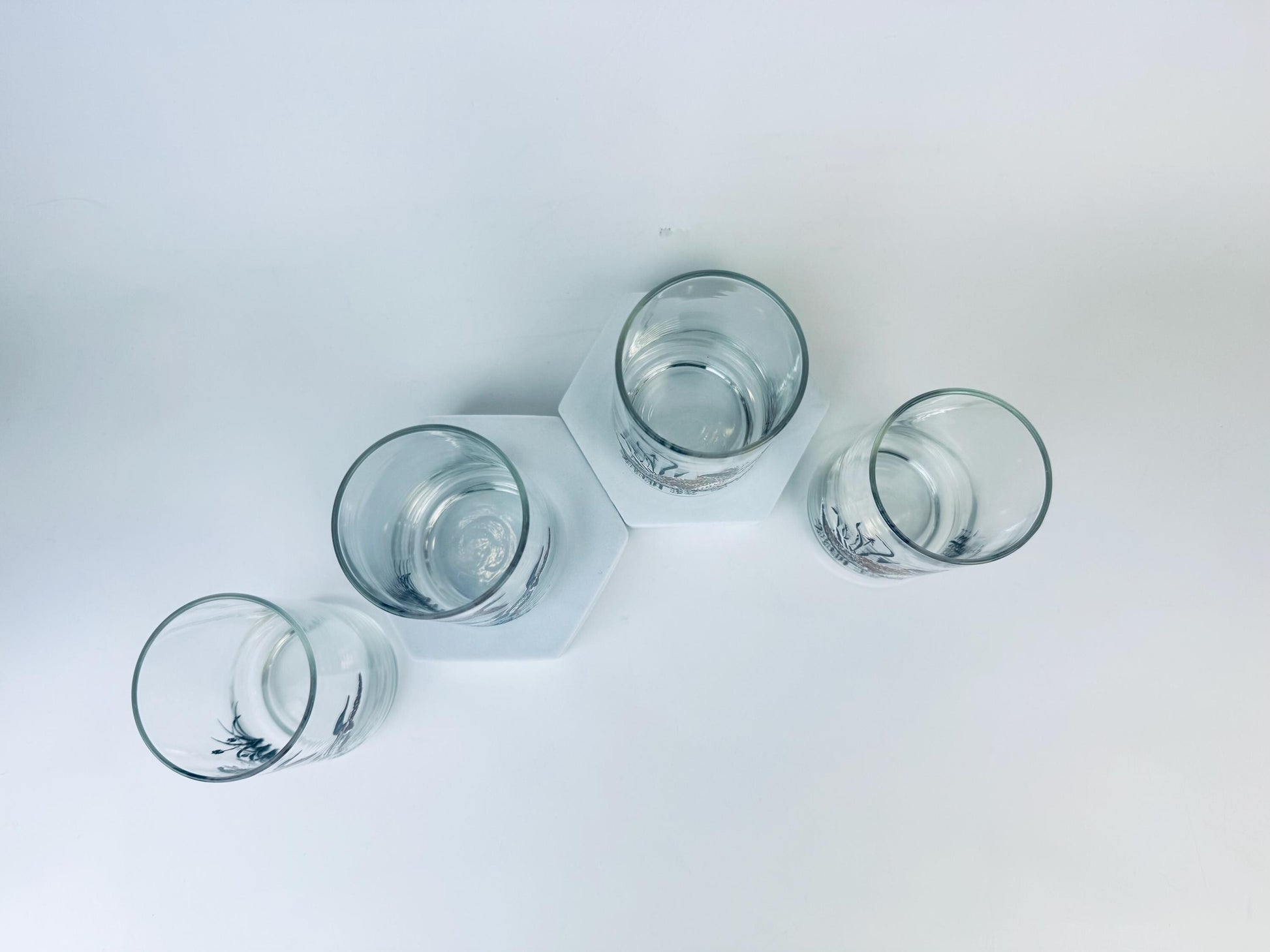 Product image for 'vintage mallard duck grouse drinking glasses mid century wildlife barware set' (view 2451ac)