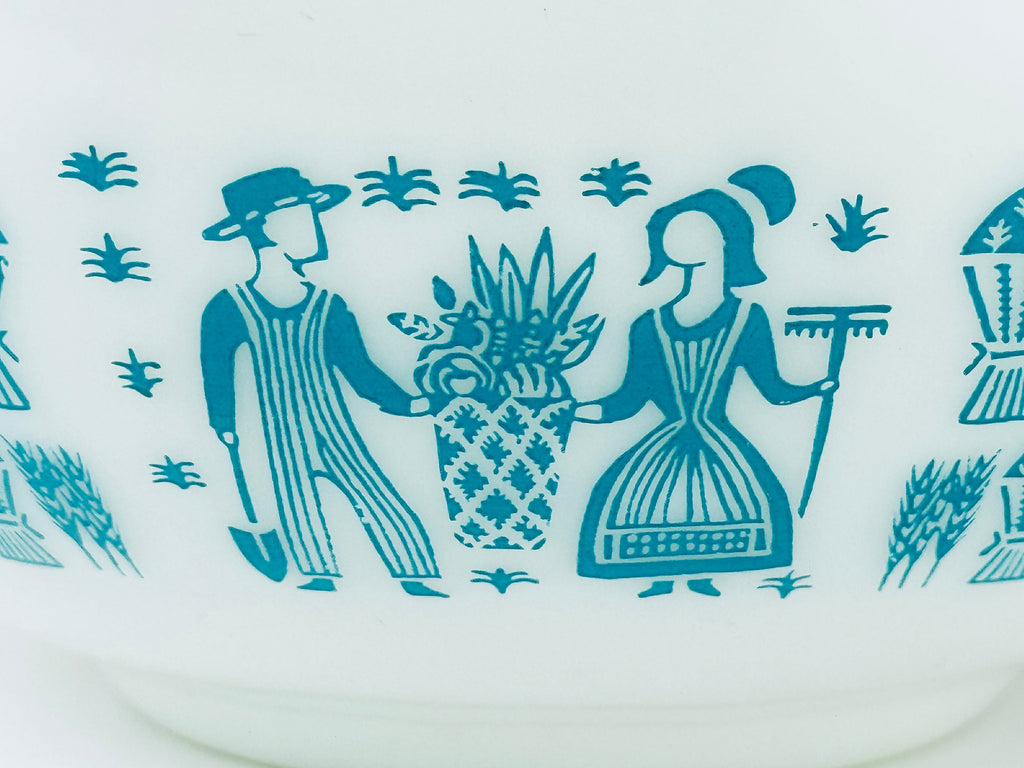 Product image for 'vintage amish butterprint cinderella pyrex mixing nesting bowls 443 444 made in usa sold separately' (view 9d13e2)